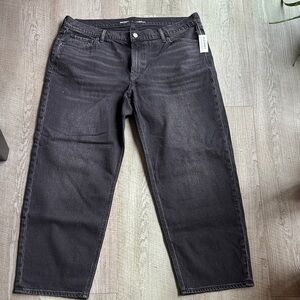 Old Navy Women's Black Loose Boyfriend Jeans